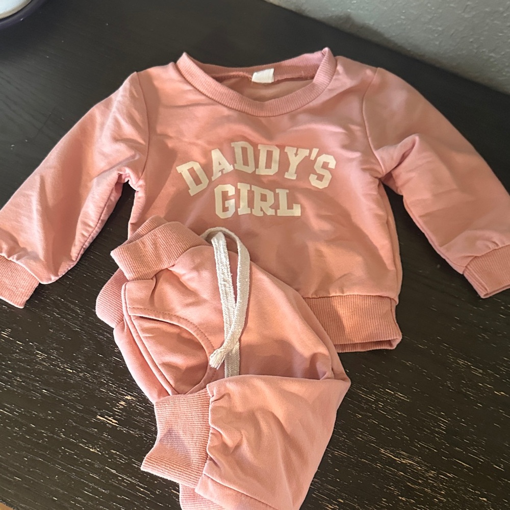 Pink 'Daddy's Girl' Baby Outfit